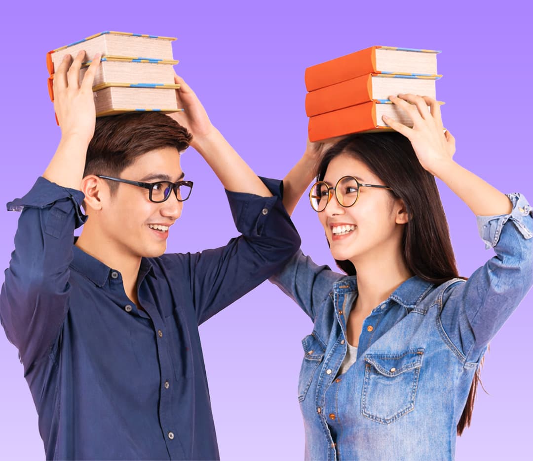 Students studying together